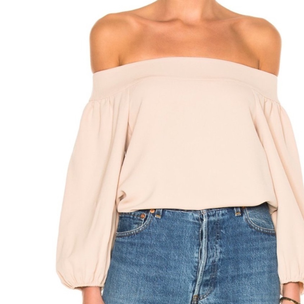Tibi Twill Off-Shoulder Women's Blouse